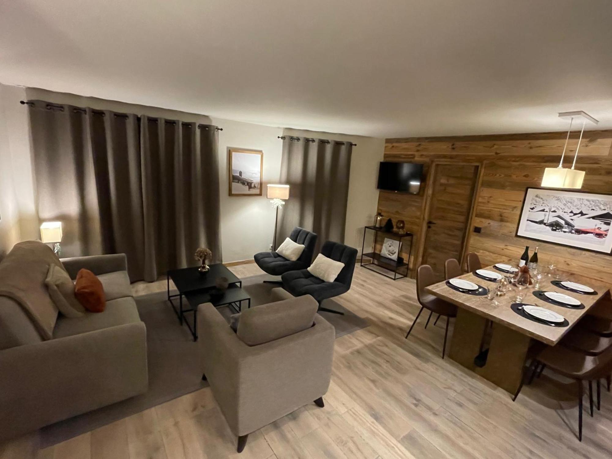 Spacious Ski-In Ski-Out Apartment 4-6 Pax, 161 Sources De Marie Arc 1950 Les Arcs  Bagian luar foto